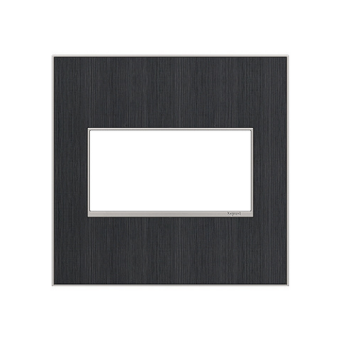 Adorne AWM Screwless Wall Plate, Rustic Grey - 2 Gang