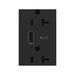 Adorne ARTRUSB206AC 15W Tamper-Resistant Ultra-Fast USB Type-A/C Outlet, 20A - Graphite