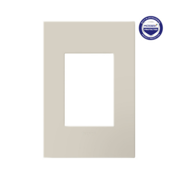 Adorne AWP Screwless Wall Plate with Microban, Oatmeal - 1+ Gang