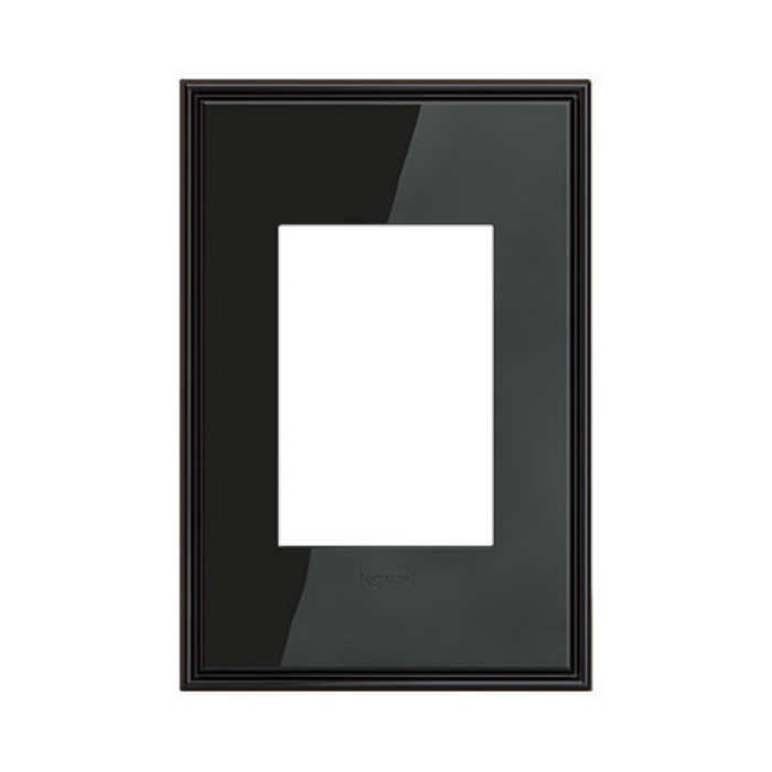 Adorne AWC Screwless Wall Plate, Black Nickel - 1+ Gang