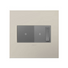 Adorne AWP Screwless Wall Plate with Microban, Greige - 2 Gang
