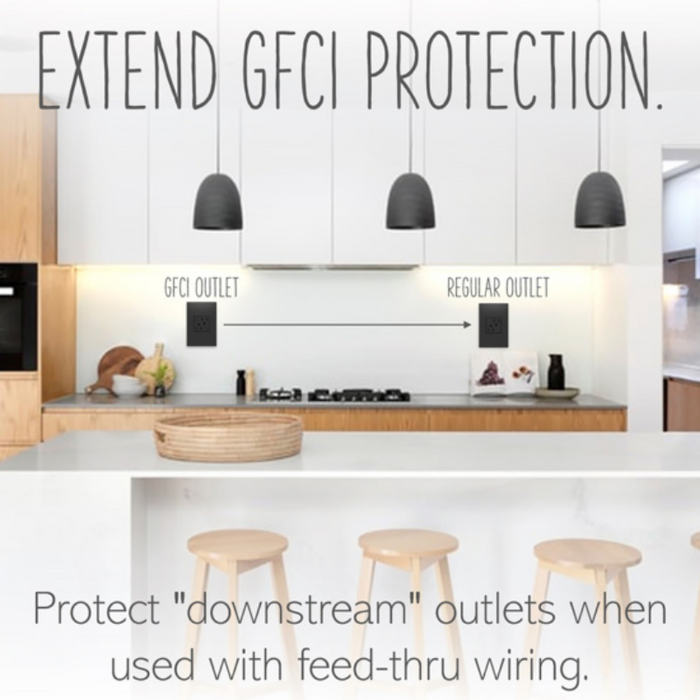 Adorne AGFTR2152 Tamper-Resistant 15A Duplex Self-Test GFCI Receptacles, 125V