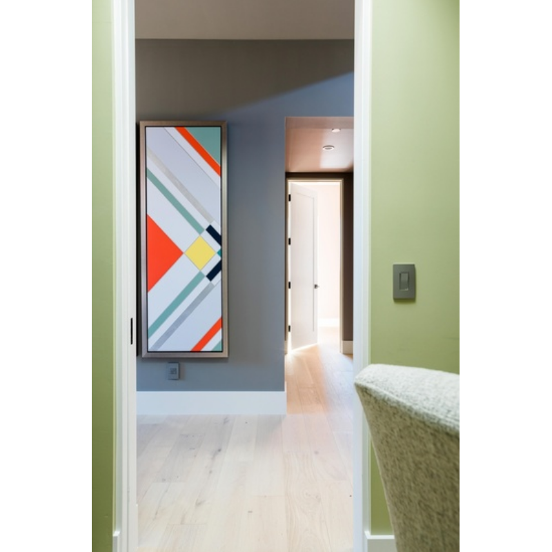 Adorne AWP Screwless Wall Plate with Microban, Magnesium