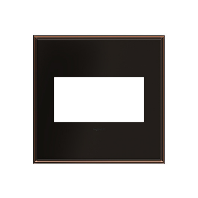 Adorne AWC Screwless Wall Plate, Oil-Rubbed Bronze - 2 Gang