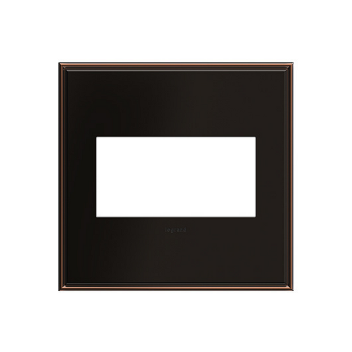 Adorne AWC Screwless Wall Plate, Oil-Rubbed Bronze - 2 Gang
