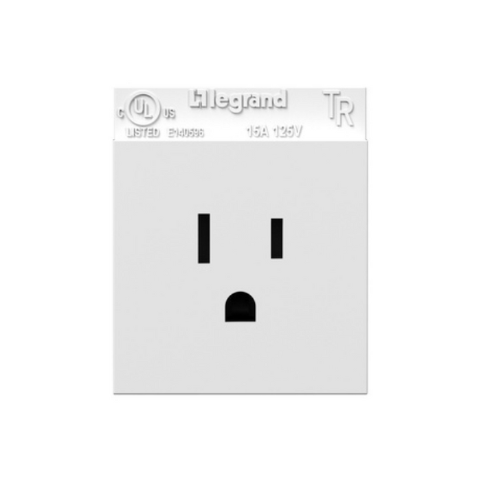 Adorne ARTR151 15A Single Tamper-Resistant Outlet, 125V - White