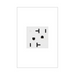 Adorne ARCD202 20A Tamper-Resistant Dual-Controlled Outlet, 125V - White