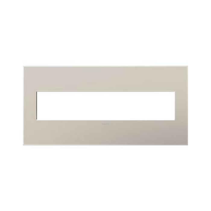 Adorne AWP Screwless Wall Plate with Microban, Greige - 5 Gang