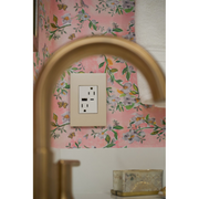 Adorne AWP Screwless Wall Plate with Microban, Oatmeal