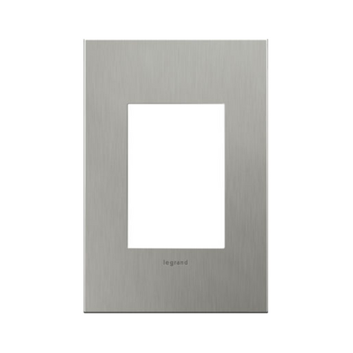 Adorne AWC Screwless Wall Plate, Brushed Stainless Steel - 1+ Gang