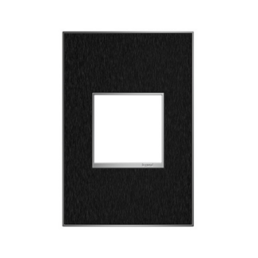 Adorne AWM Screwless Wall Plate, Black Stainless - 1 Gang