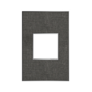 Adorne AWM Screwless Wall Plate, Slate Linen - 1 Gang