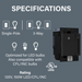 Adorne ADPD153L 150W Paddle LED Advanced Dimmer with Microban, 120V