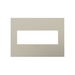 Adorne AWC Screwless Wall Plate, Satin Nickel - 3 Gang