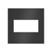 Adorne AWC Screwless Wall Plate, Satin Black - 2 Gang