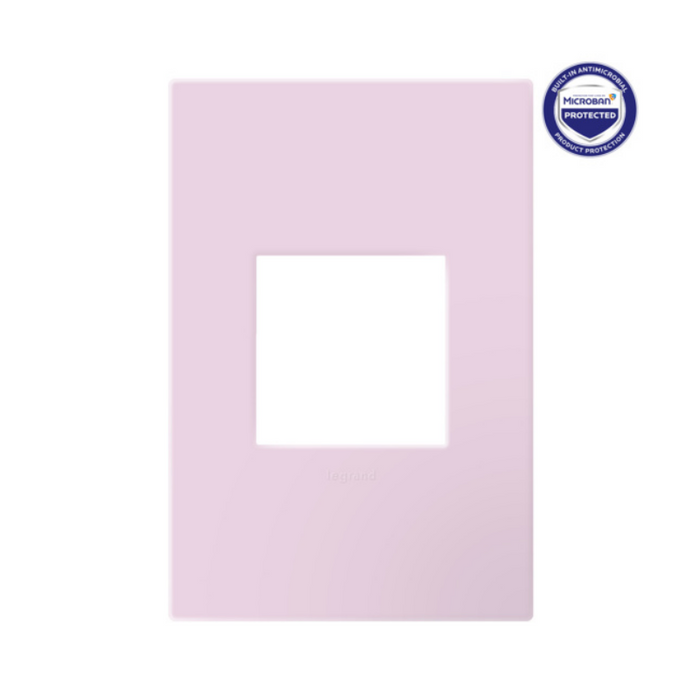 Adorne AWP Screwless Wall Plate with Microban, Rosa - 1 Gang