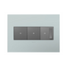 Adorne AWP Screwless Wall Plate with Microban, Pale Blue - 3 Gang
