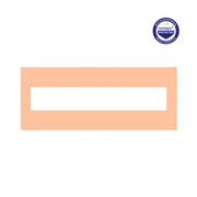 Adorne AWP Screwless Wall Plate with Microban, Peachy - 6 Gang