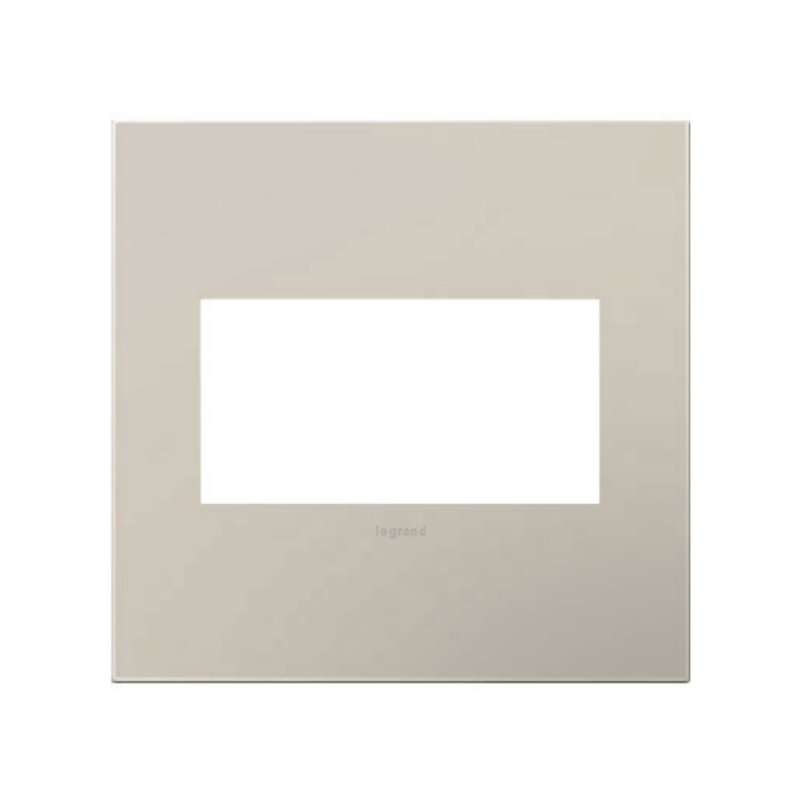 Adorne AWP Screwless Wall Plate with Microban, Greige - 2 Gang