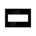 Adorne AWM Screwless Wall Plate, Mirror Black - 3 Gang