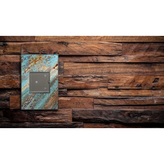 Adorne AWM Screwless Wall Plate, Custom with Magnesium Trim