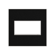Adorne AWM Screwless Wall Plate, Black Stainless - 2 Gang