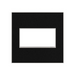 Adorne AWM Screwless Wall Plate, Black Stainless - 2 Gang