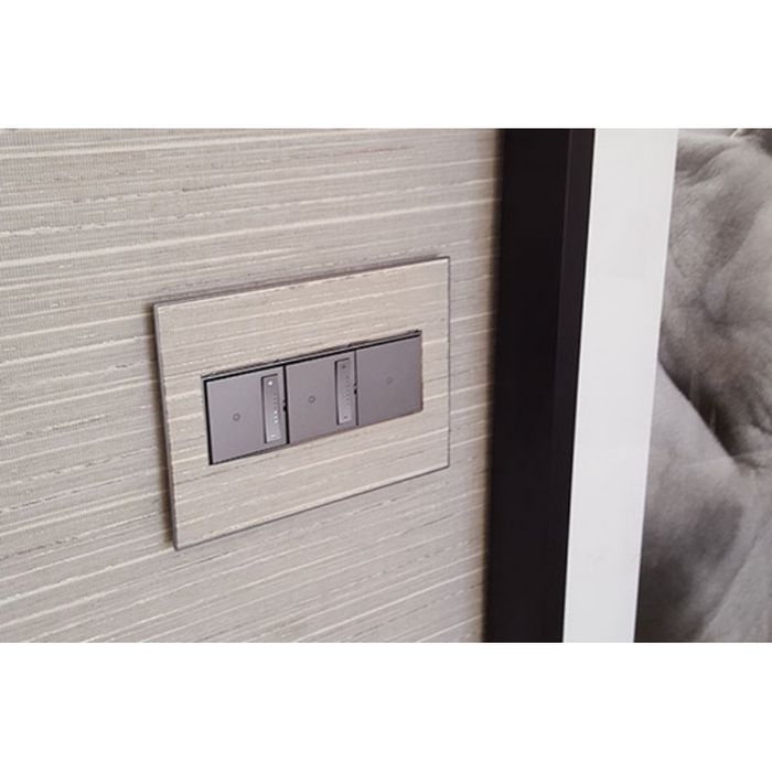 Adorne AWM Screwless Wall Plate, Custom with Magnesium Trim
