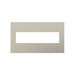 Adorne AWC Screwless Wall Plate, Satin Nickel - 4 Gang