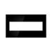 Adorne AWM Screwless Wall Plate, Mirror Black - 4 Gang
