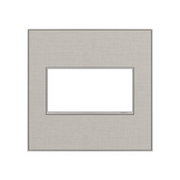 Adorne AWM Screwless Wall Plate, True Linen - 2 Gang
