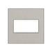 Adorne AWM Screwless Wall Plate, True Linen - 2 Gang