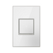 Adorne AWM Screwless Wall Plate, Mirror White - 1 Gang
