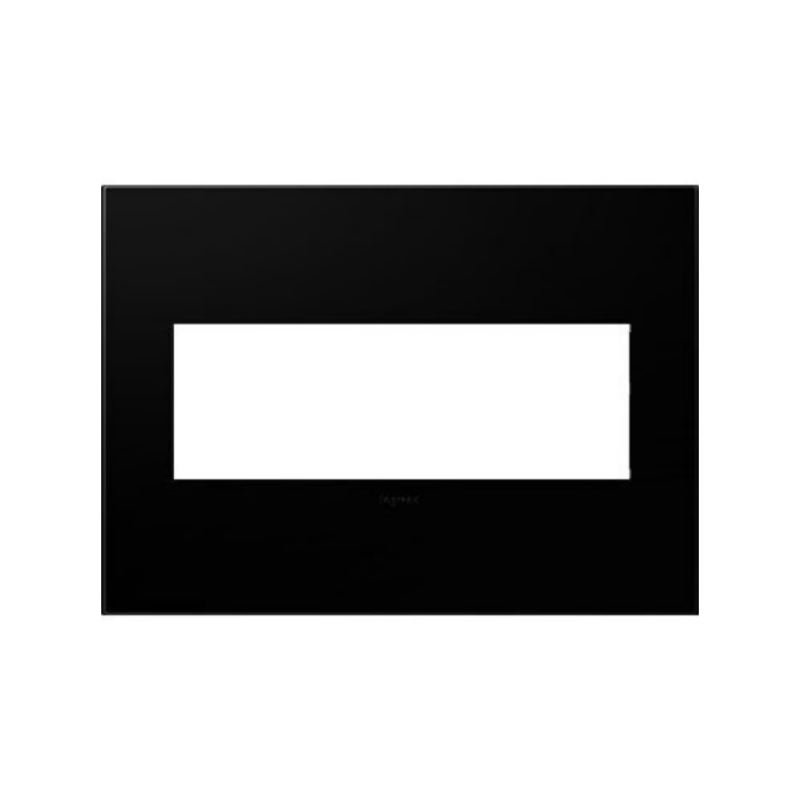 Adorne AWP Screwless Wall Plate, Black Ink - 3 Gang