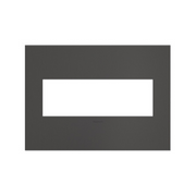 Adorne AWC Screwless Wall Plate, Brushed Black Nickel - 3 Gang