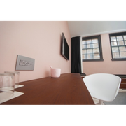 Adorne AWP Screwless Wall Plate with Microban, Magnesium