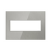Adorne AWM Screwless Wall Plate, Brushed Stainless - 3 Gang