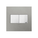 Adorne AWC Screwless Wall Plate, Brushed Stainless Steel - 2 Gang