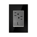 Adorne AWM Screwless Wall Plate, Mirror Black - 1+ Gang
