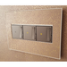 Adorne AWM Screwless Wall Plate, Custom with White Trim