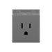 Adorne ARTR151 15A Single Tamper-Resistant Outlet, 125V - Magnesium