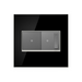 Adorne AWM Screwless Wall Plate, Mirror Black - 2 Gang