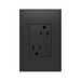 Adorne AGFTR2153 Plus Size Tamper-Resistant 15A Duplex Self-Test GFCI Receptacles, 125V - Graphite