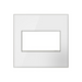 Adorne AWM Screwless Wall Plate, Mirror White - 2 Gang