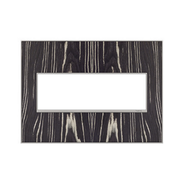 Adorne AWM Screwless Wall Plate, Macassar - 3 Gang