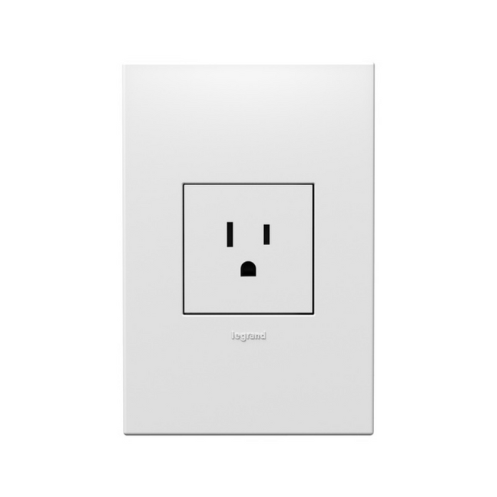 Adorne ARTR151 15A Single Tamper-Resistant Outlet, 125V - White