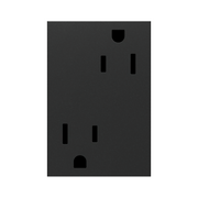 Adorne ARTR153 15A Dual Tamper-Resistant Plus-Size Outlet, 125V - Graphite