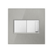 Adorne AWM Screwless Wall Plate, Brushed Stainless - 2 Gang