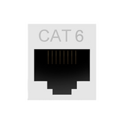 Adorne AC6RJ45 Cat 6 RJ45 Data Insert - White