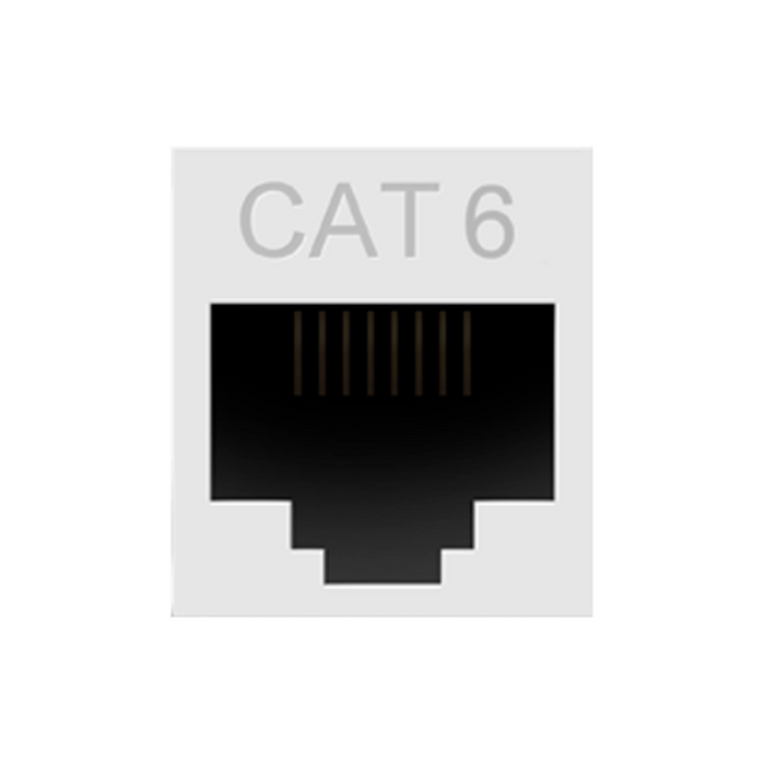 Adorne AC6RJ45 Cat 6 RJ45 Data Insert - White